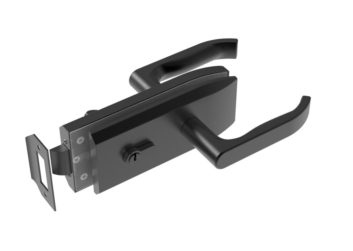 Schlösser für Glastüren inox, glass t 8,10,12mm BLACK
