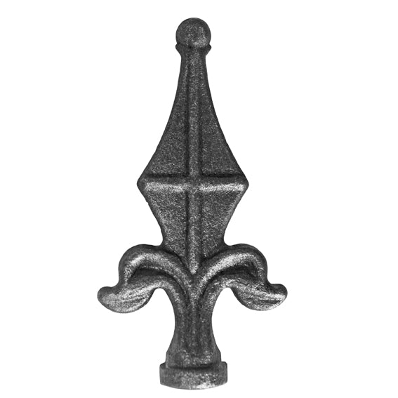Geschmiedete Zierspitze mit Kugel h115, b58, n20,5