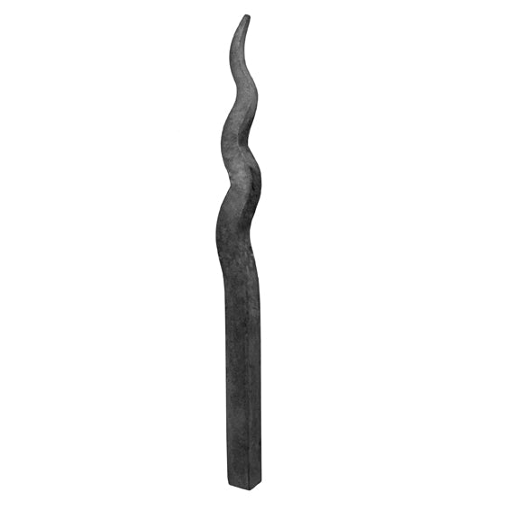 Geschmiedete Zierspitze h200, b19, n12x12mm