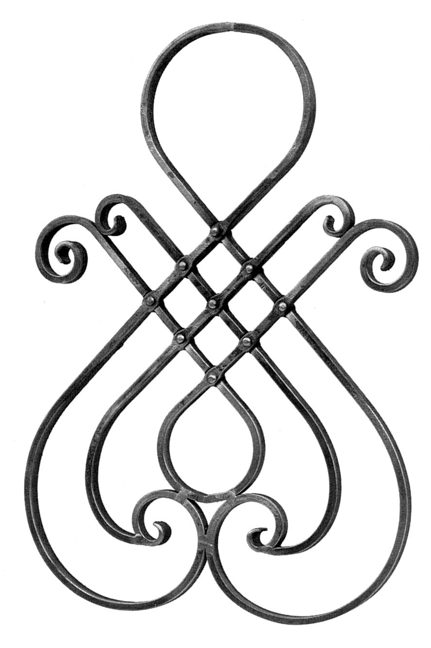Zierornament h575, b400, 16x8mm
