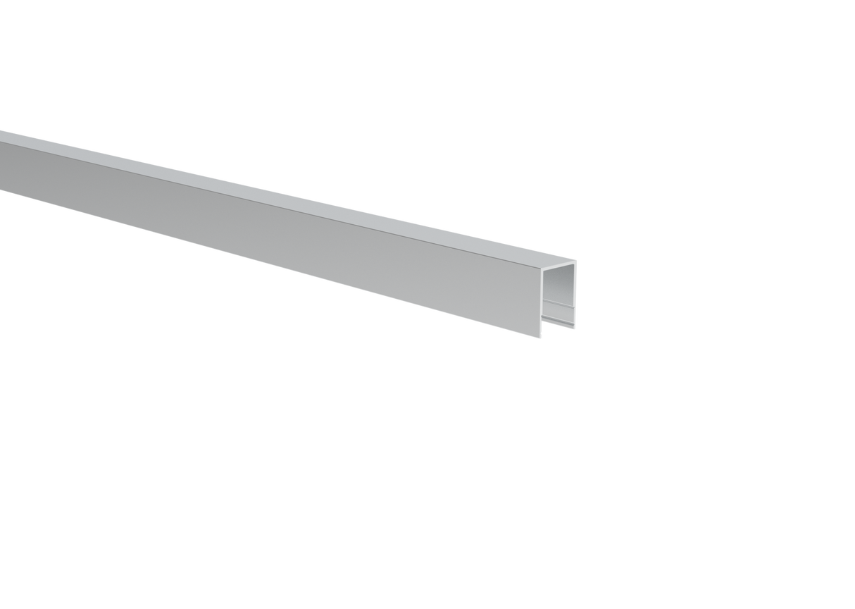 Click-lock-Abschlussleiste oben für volle Zaunfüllung FG/F20 – 6,0 m - Natur