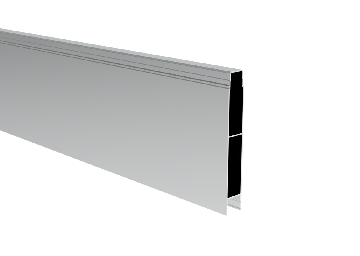 Aluminium-Vollzaunfüllung, 20 x 120 – 6,0 m – Natural