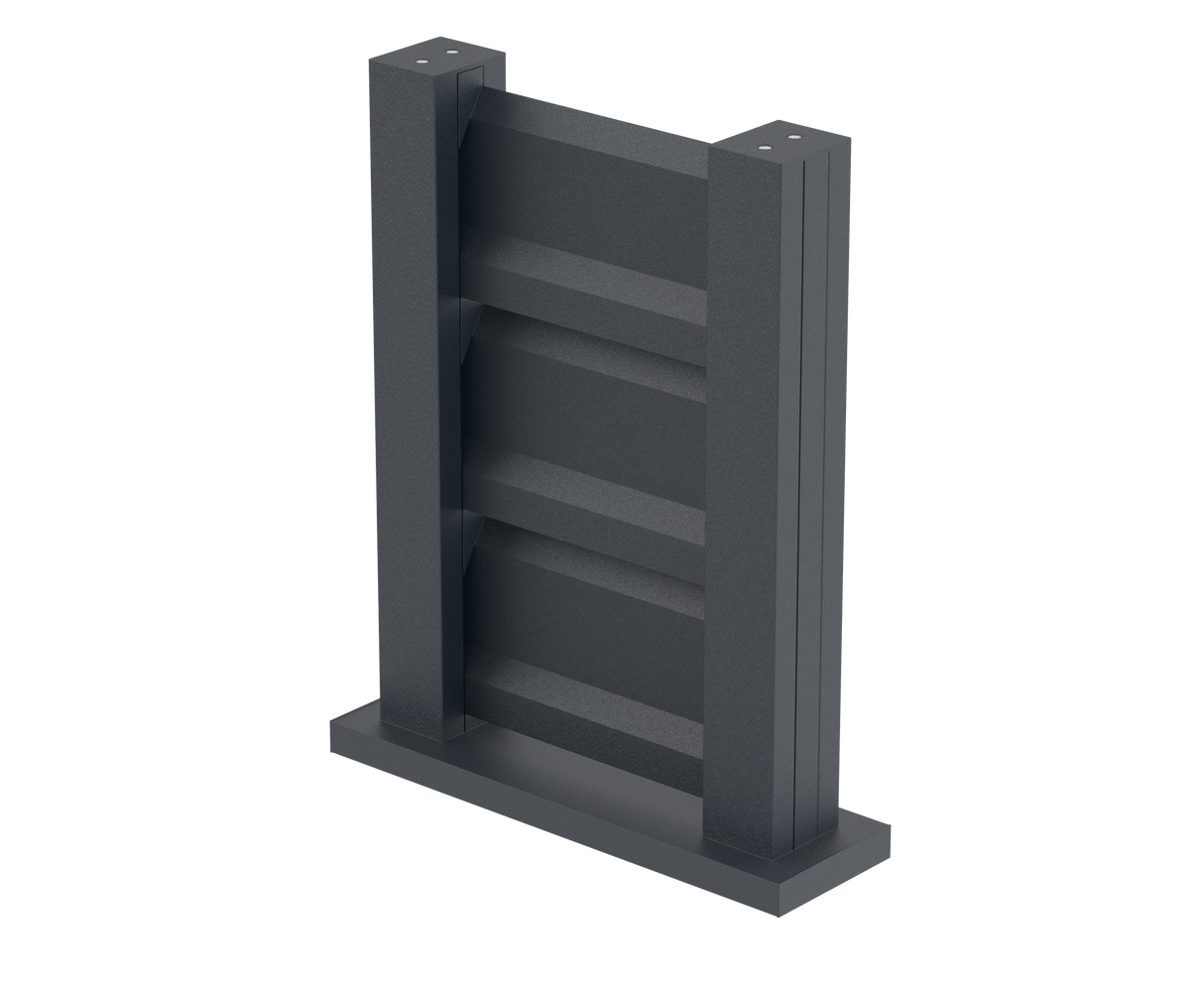 Zaunmuster 0,3x0,4m freistehend für Jalousielamellen FG/L2S20x120