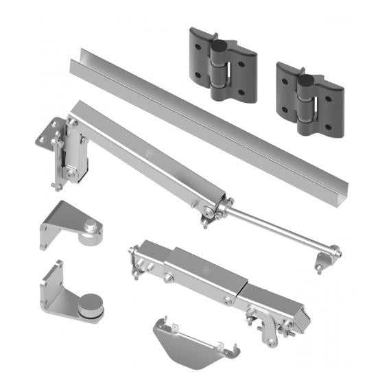 Klappmechanismus für Flügeltore
