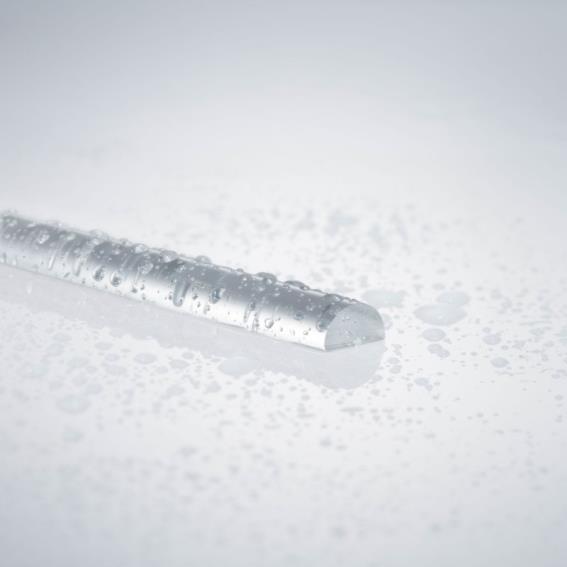 Acrylhalbrundstab als Schwallschutz 6x12mm akryl
