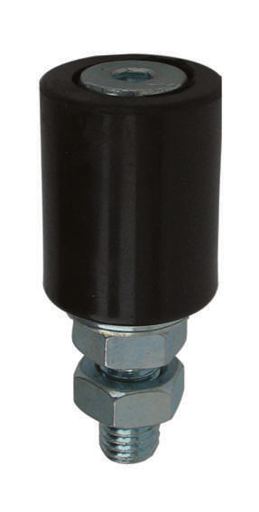 Nylon-Führungsrolle, schwarz Zn, D30mm, M12, black