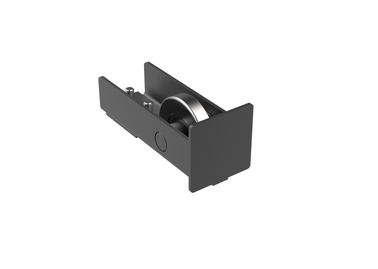 Endrad für Laufschiene Zn, profile 70x70, Schwarz