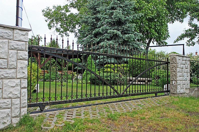 Schiebetorrolle mit Außenstützplatte und V-Rille C