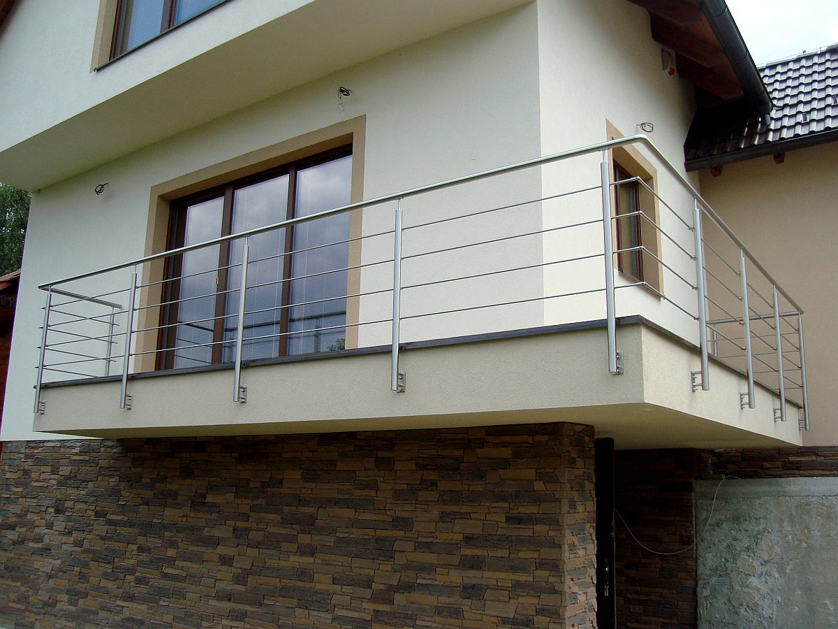Pfosten, Seitenverankerung - grade AISI304, D42,4x