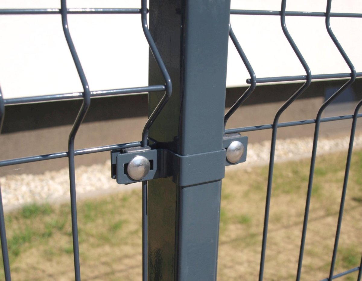 Durchgangsklemme für Pfosten ZnPVC 60×40 mm - Anthrazit RAL 7016