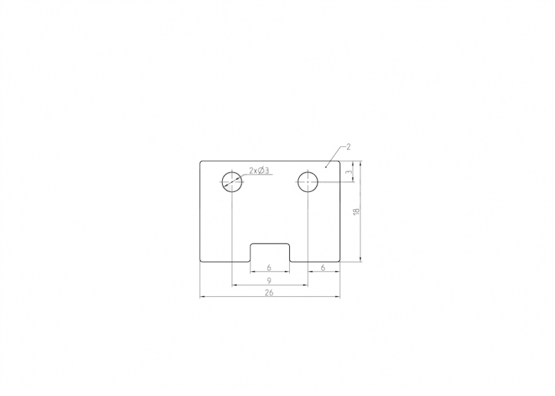 Befestigungsmaterial für Aluminiumtrennwand / Lamelle