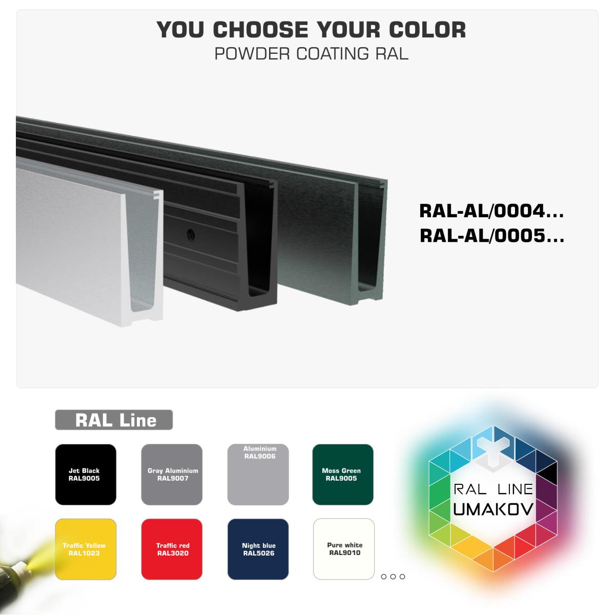 Oberflächenbehandlung mit Pulverbeschichtung.