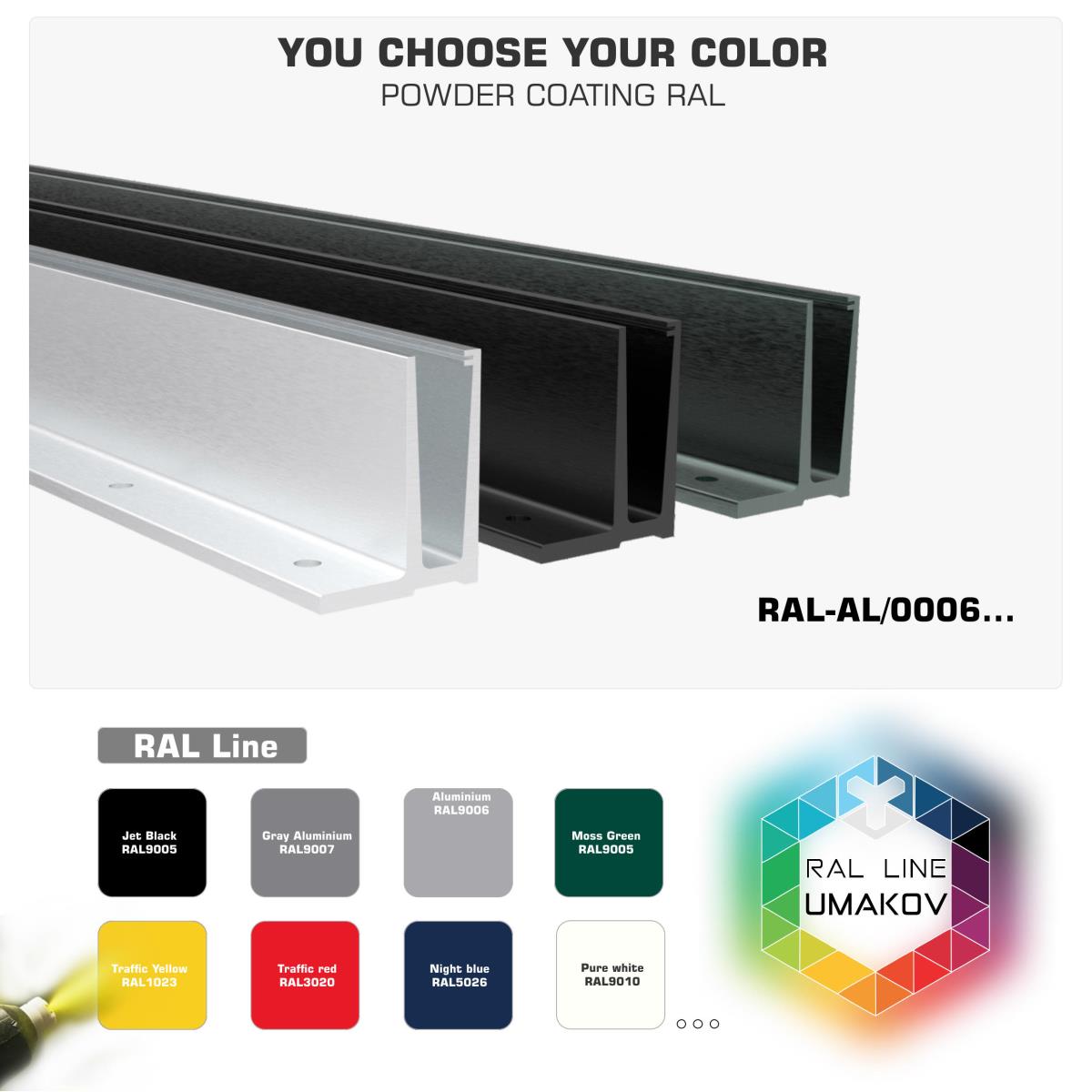 Oberflächenbehandlung mit Pulverbeschichtung.