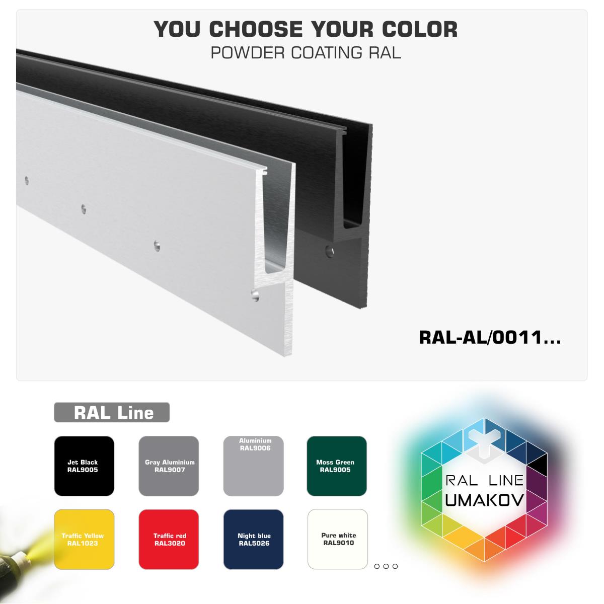 Oberflächenbehandlung mit Pulverbeschichtung.