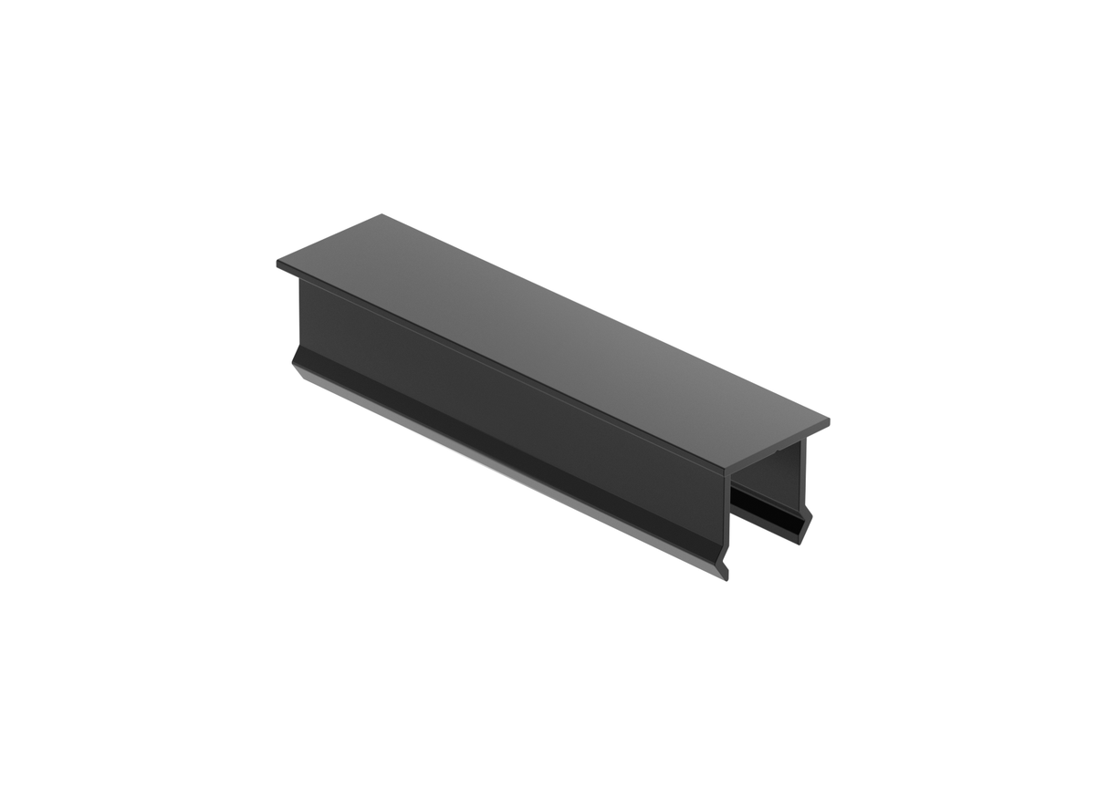 Aluminium-Abdeckung für vertikales Zaunpaneel, 20x80 – Anthrazit RAL 7016