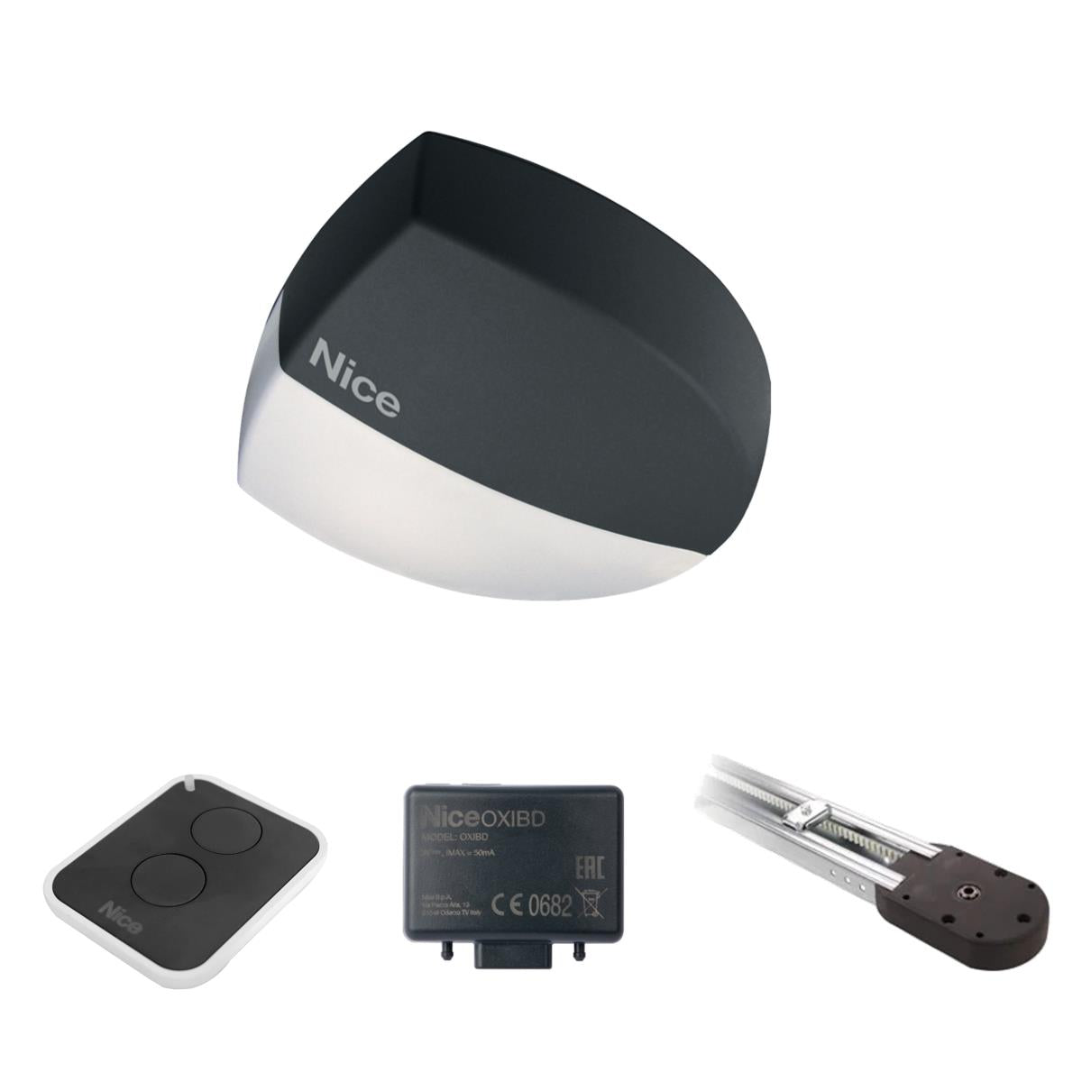 NICE Garagentorantrieb mit Führungsschiene kit