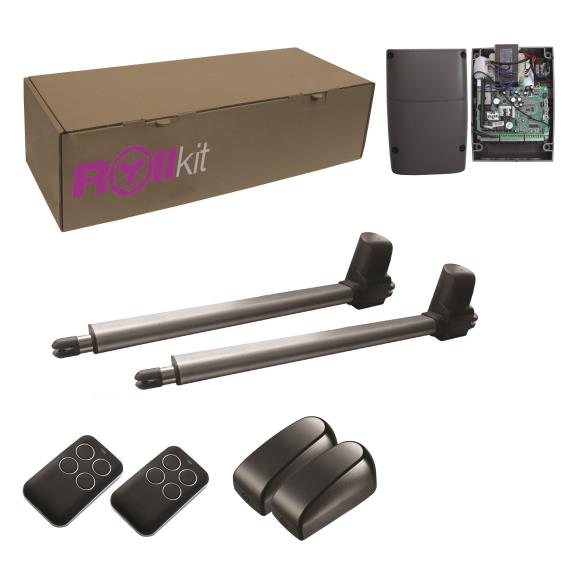 ROLLKIT-Antrieb für zweiflügeliges Tor, Set mit Fotozellen