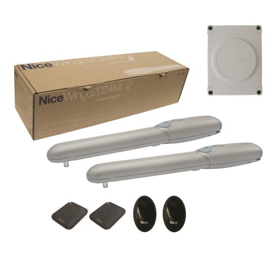 Nice Antrieb für ein zweiflügeliges Tor, ausgestattet mit Fotozelle