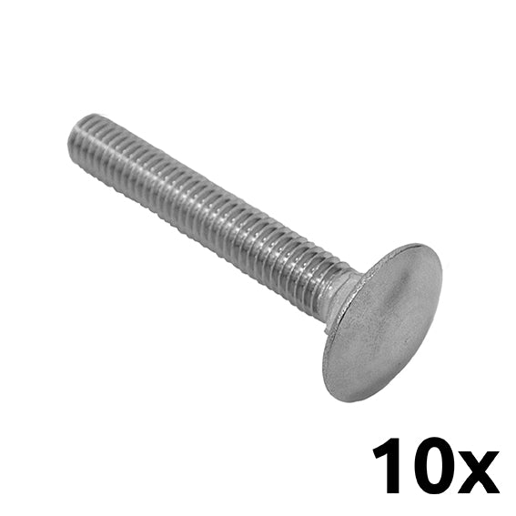 Metrische Linsenkopfschraube M6,0x20 DIN603 A2 Edelstahl 10Stk/Pck
