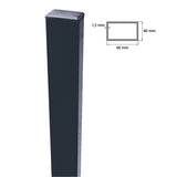 Pfosten 60x40mm ZnPVC 1400mm anthrazit