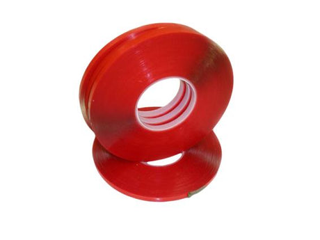 Transparentes Acrylgelband, T 0,5 mm / 9 mm x 33 m