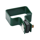 Endklemme für Pfosten ZnPVC 60x40mm grün