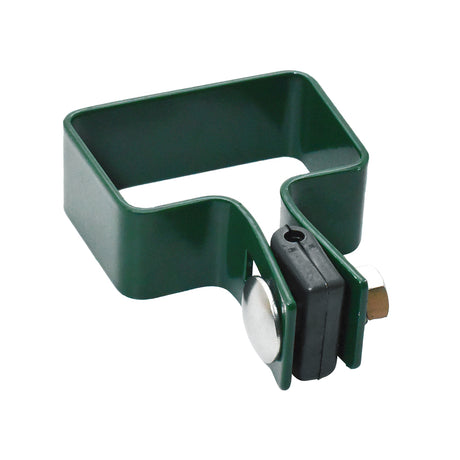Endklemme für Pfosten ZnPVC 60x40mm grün