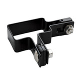 Eckhalterung für Pfosten ZnPVC 60x40mm schwarz M