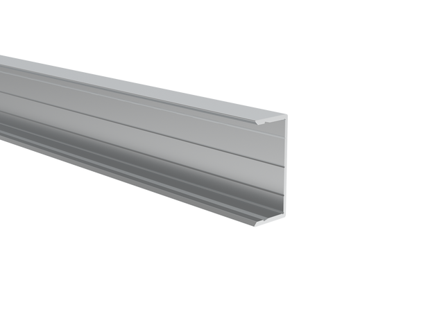 Aluminium-Zaunadapter für 40 mm Füllungen und Fassadensystem, 45 x 20 – 6,0 m – Natural
