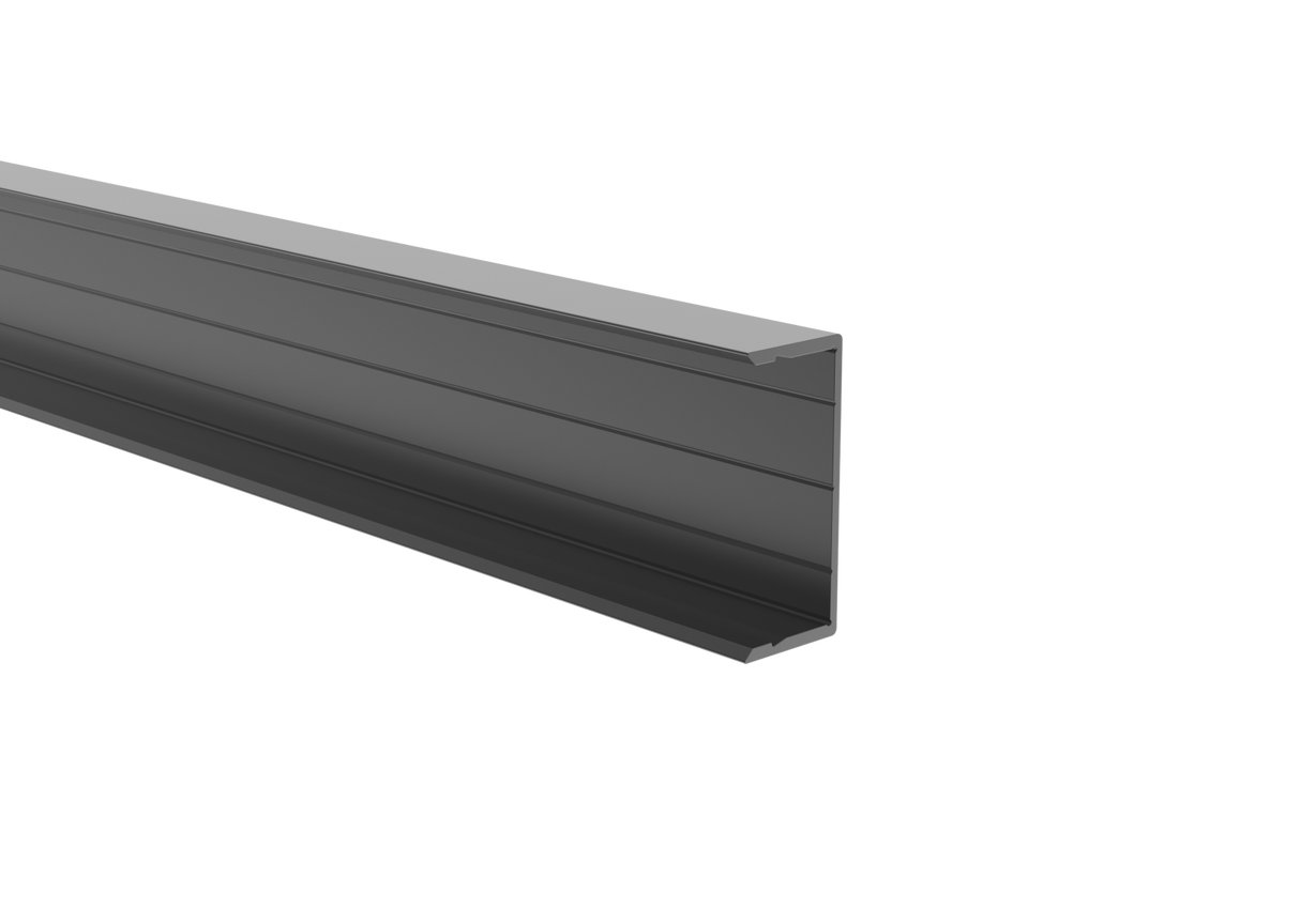 Aluminium-Zaunadapter für Füllungen 40 mm und für Fassadensystem, 45 x 20 – 6,0 m – Anthrazit RAL 7016