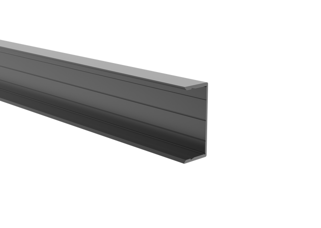 Aluminium-Zaunadapter für Füllungen 40 mm und für Fassadensystem, 45 x 20 – 6,0 m – Anthrazit RAL 7016