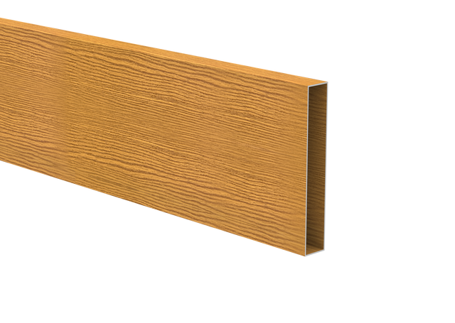 Aluminium-Zaunfüllung 20 x 120 x 1,4 - 6,0 m - Holzdekor HELLER EICHE W02