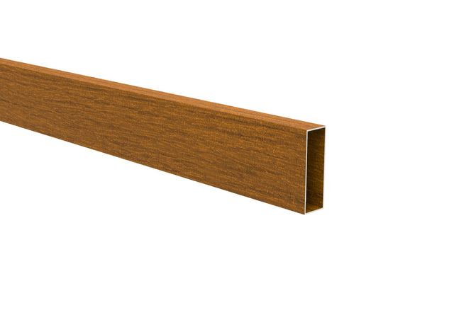 Aluminium-Zaunfüllung 20 x 60 x 1,2 - 6,0 m - Holzdekor GOLDENE EICHE W03