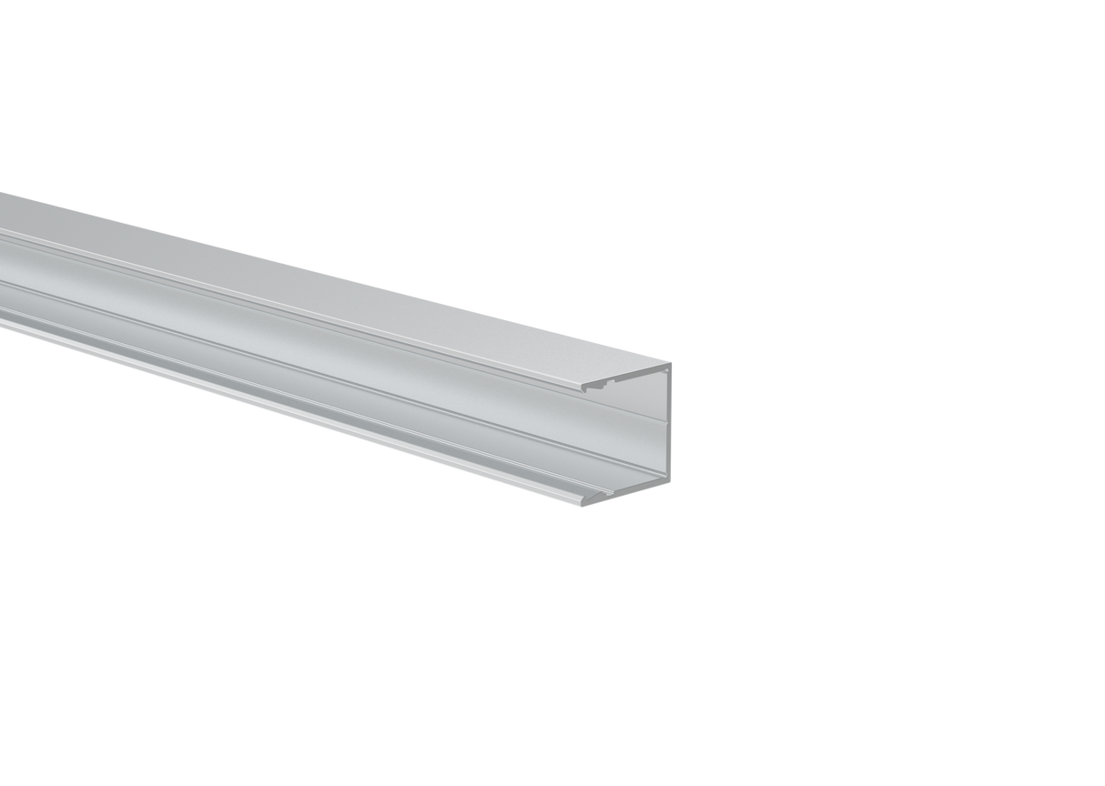 Aluminium-Zaunadapter für 20 mm Füllungen und Fassadensystem, 25 × 25 – 6,0 m – Naturaldo GB
