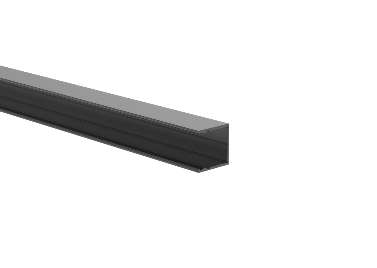 Aluminium-Zaunadapter für 20 mm Füllungen und Fassadensystem, 25 × 25 – 6,0 m – Anthrazit RAL 7016