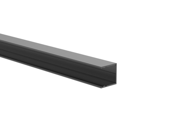 Aluminium-Zaunadapter für 20 mm Füllungen und Fassadensystem, 25 × 25 – 6,0 m – Anthrazit RAL 7016