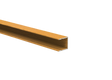 Aluminium-Zaunadapter für 20 mm Füllungen und Fassadensystem, 25 × 25 – 6,0 m – Holzdekor HELL EICHE – W02