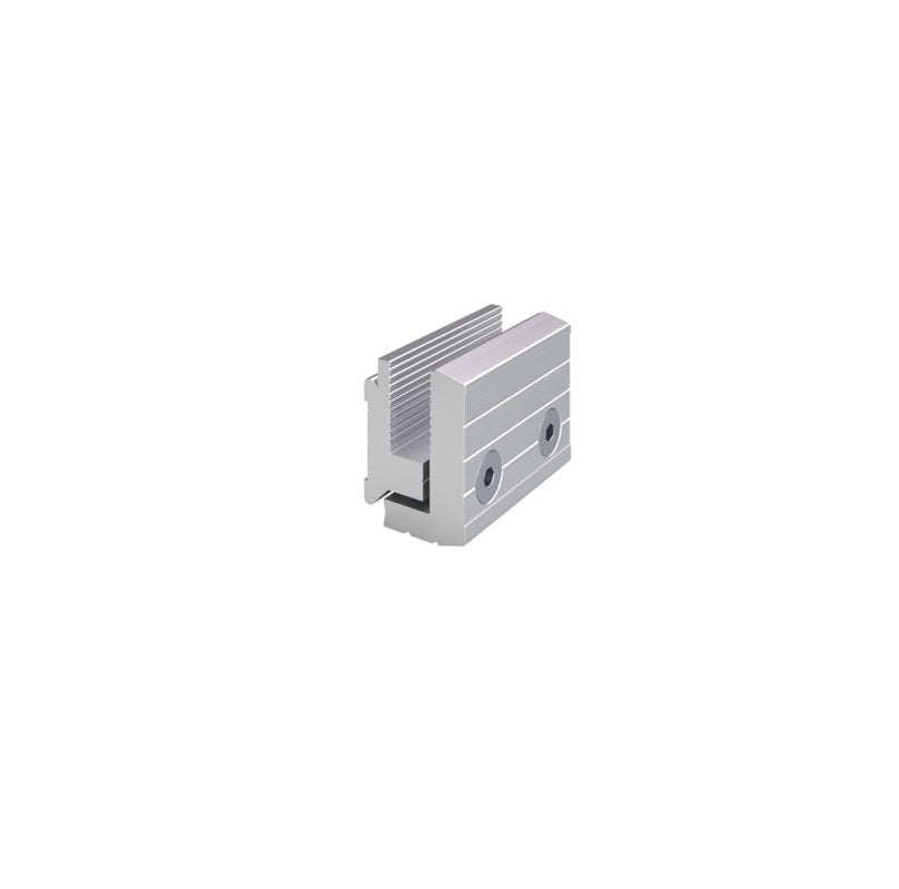 Klemme al profil-3m mit Abdeckleiste BLACK H50