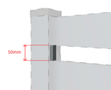 Aluminium-Distanzleiste 50mm Anthrazit