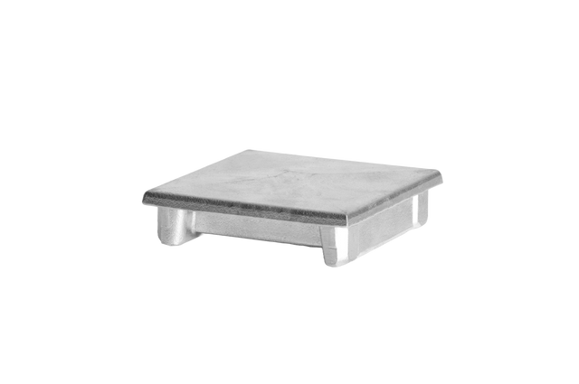 Aluminiumkappe für Pfosten 80x80 flach - natur