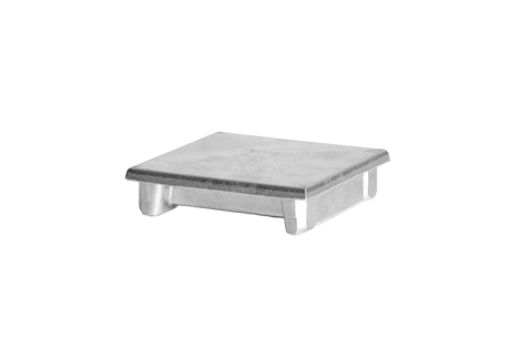 Aluminiumkappe für Pfosten 100x100 flach - natur
