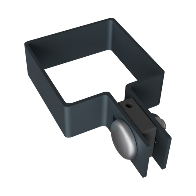 Endklemme für Pfosten ZnPVC 60x60mm Anthrazit