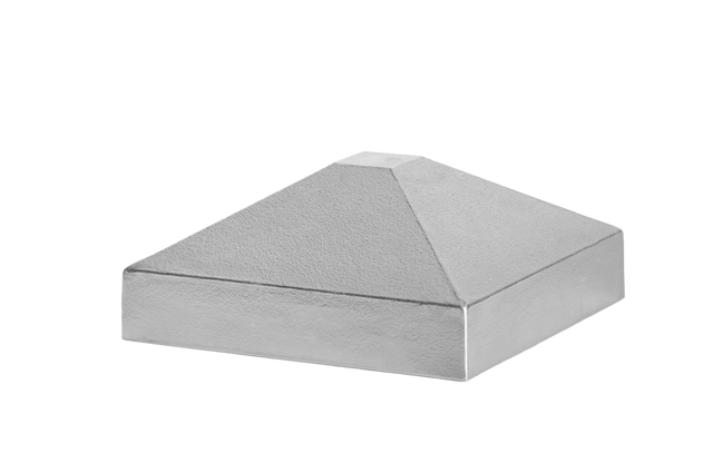 Aluminiumdachpfosten 60x60 Pyramide - natur