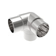 Eckverbinder 90° mit Abgang AISI304, D42,4x2mm/90°
