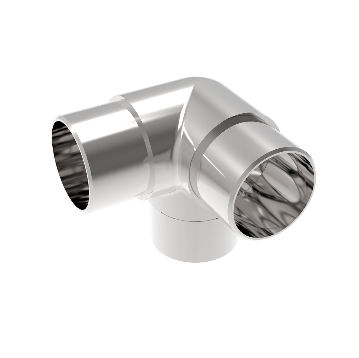 Eckverbinder 90° mit Abgang AISI304, D42,4x2mm/90°