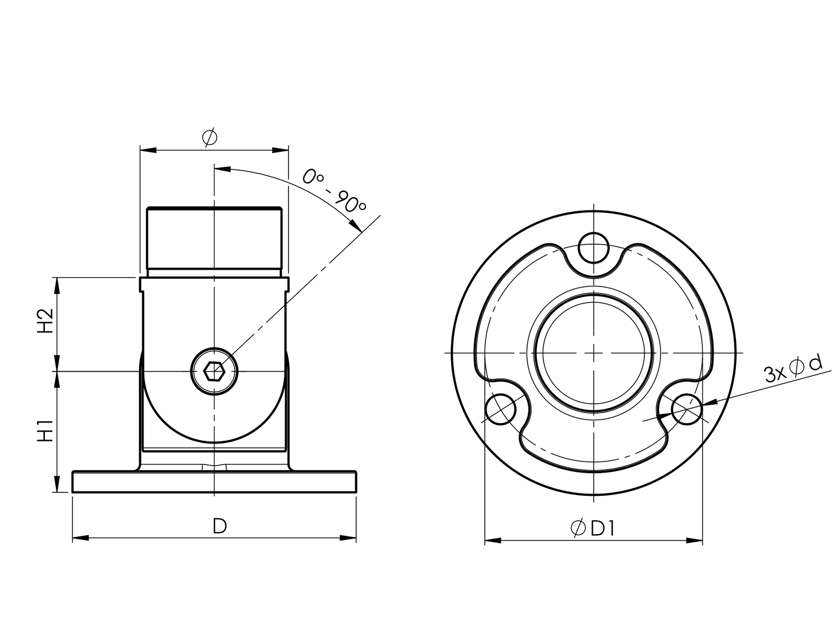 Bodenanker einstellbar
