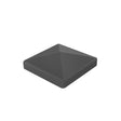 Pfostenkappe, Edelstahl 120x120mm, RAL7016