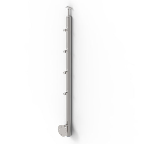 Pfosten, Seitenverankerung - auf Treppe AISI304, D