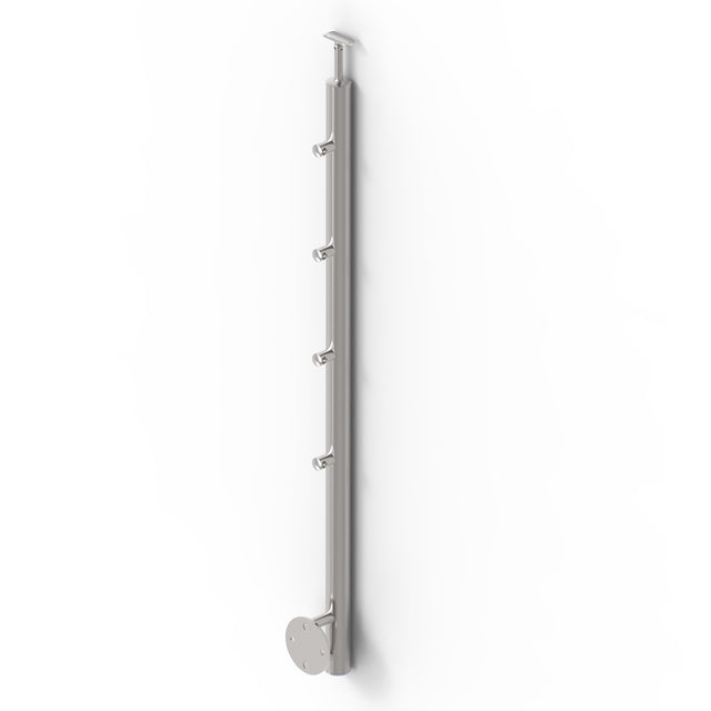 Pfosten, Seitenverankerung - auf Treppe AISI304, D