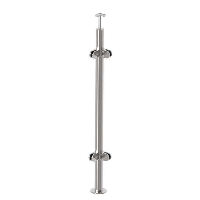 Mittelpfosten, Oberverankerung AISI304, D42,4x2/4x